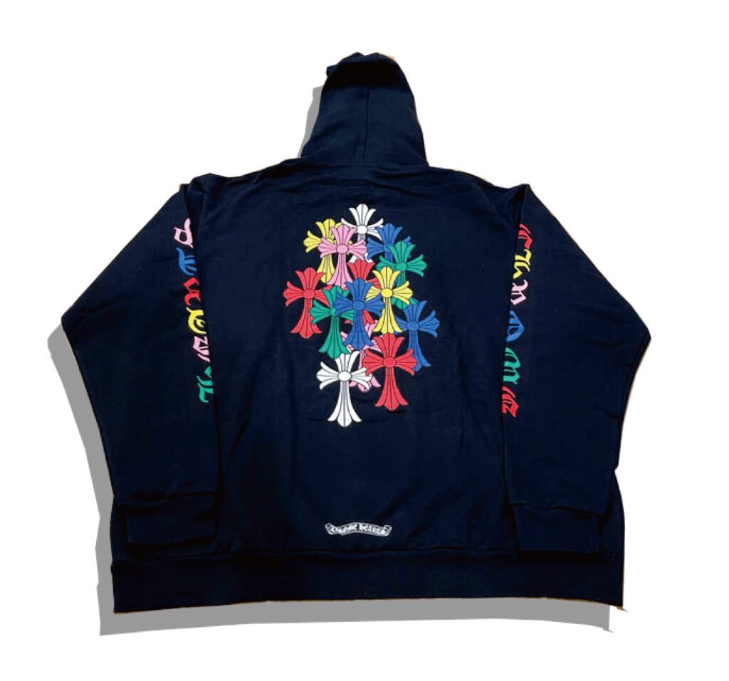 Chromehearts Multicolor Cross Cemetery Hoddie Back