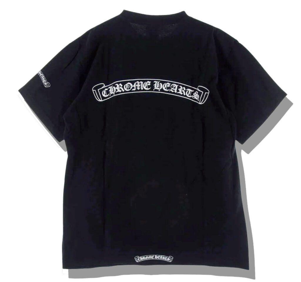 Chromehearts Neck Lettring Tshirts Back