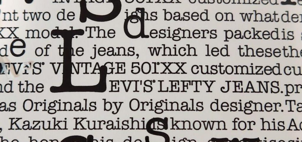 Levi's Lefty handed by Takahiro Kuraishi Label