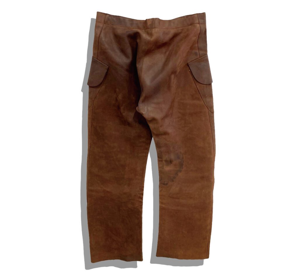 Maison Martin Margiela Artisanal Leather Cargo Pants Back