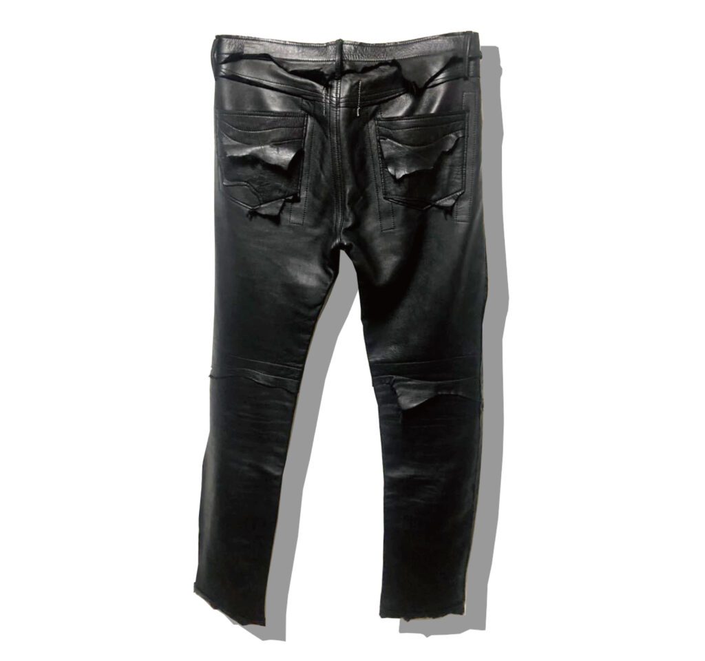 TAKAHIRO MIYASHITA The Soloist rough out leather jean Back