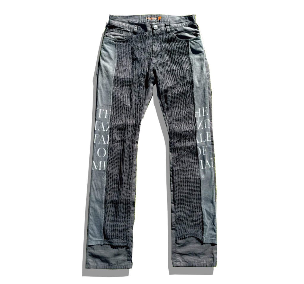 Undercover Netted Hybrid Denim Pants 2006 Spring Summer The Amazing Tale Of Zamiang TFront