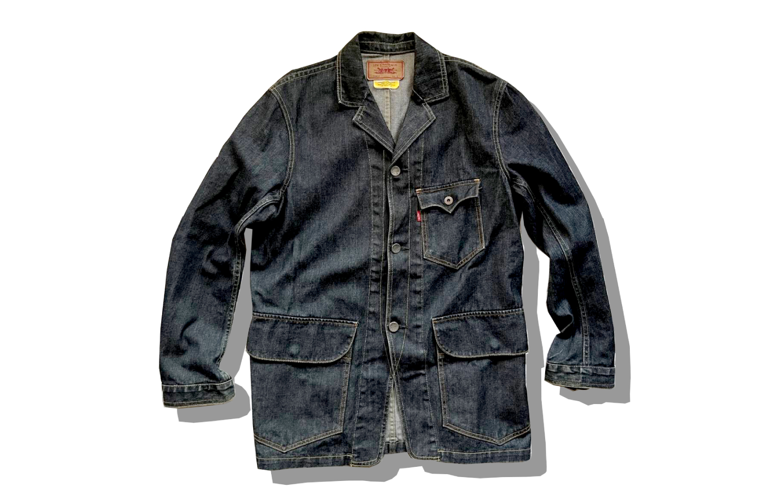 Levi's 70802-03 Denim Coverall Jacket FrontLevi's 70802-03 Denim Coverall Jacket Front