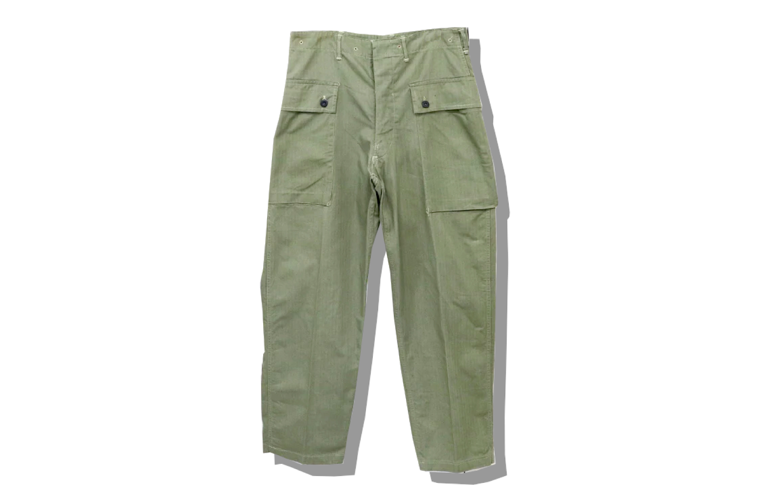 USMC M-44 HBT monkey pants 1940s Front