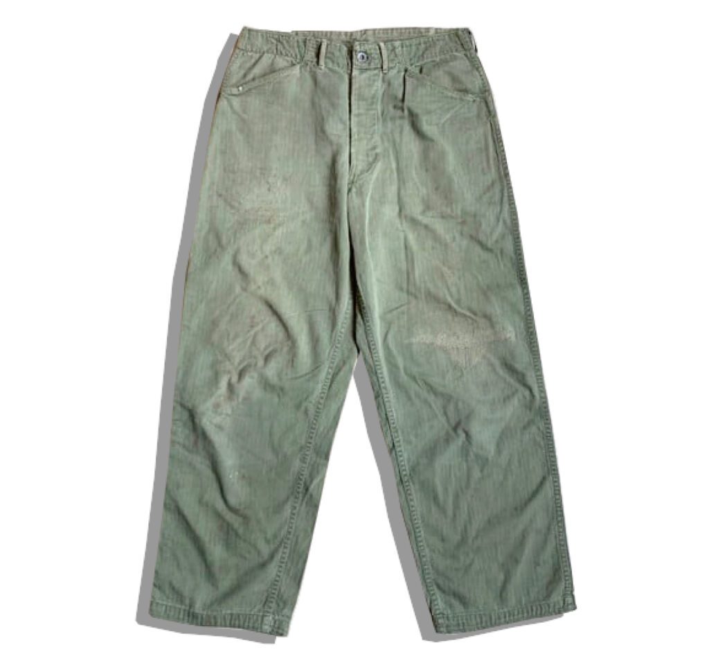 US.NAVY N-3 HBT trousers Front 1940s