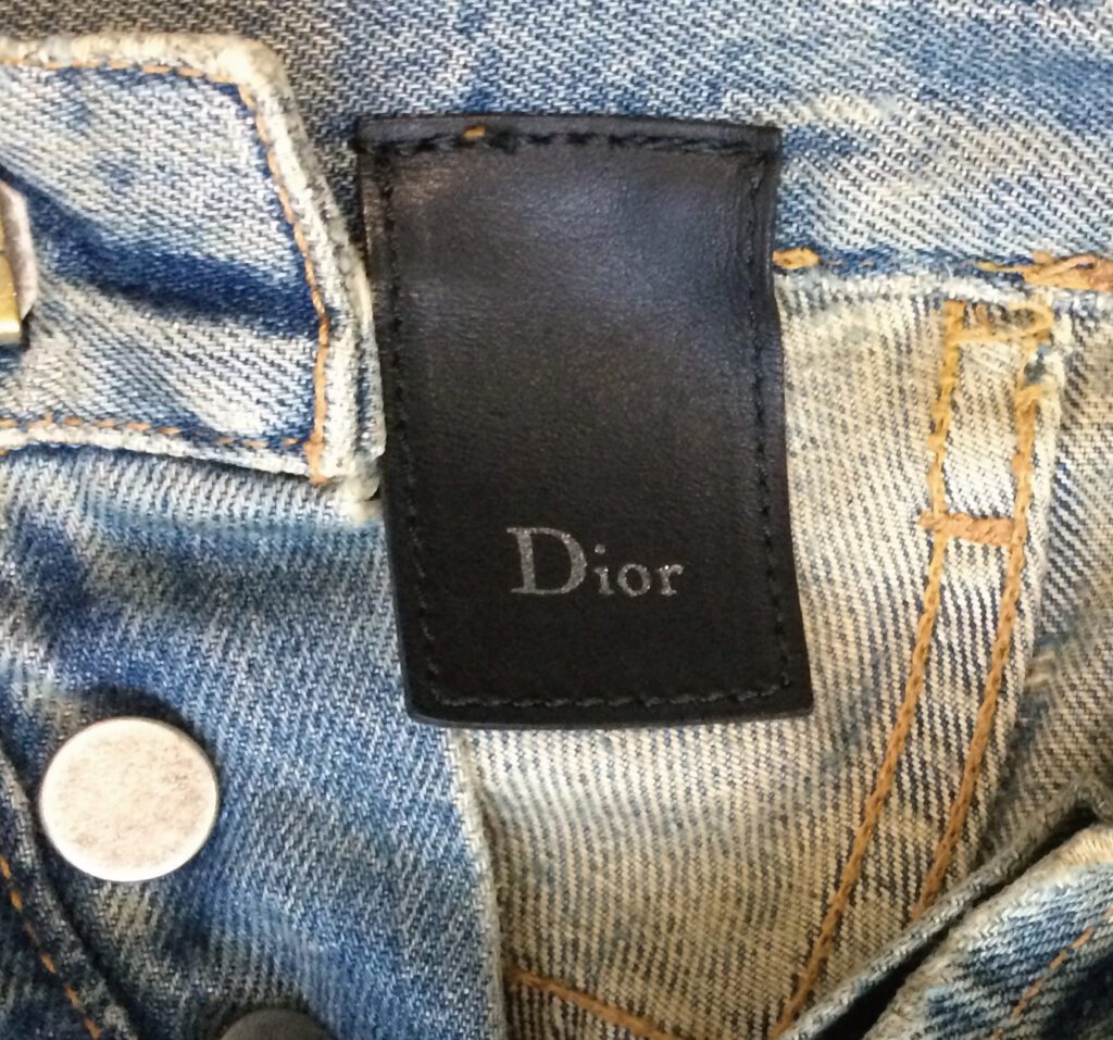 Dior Homme Denim Label