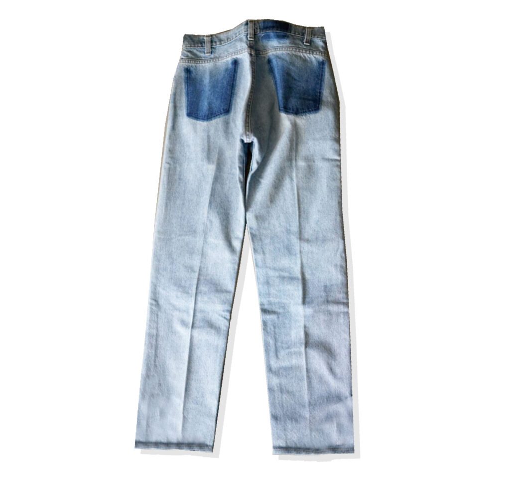 Maison Martin Margiela Reconstruction of Demolition Denim Pants 1999SS Back