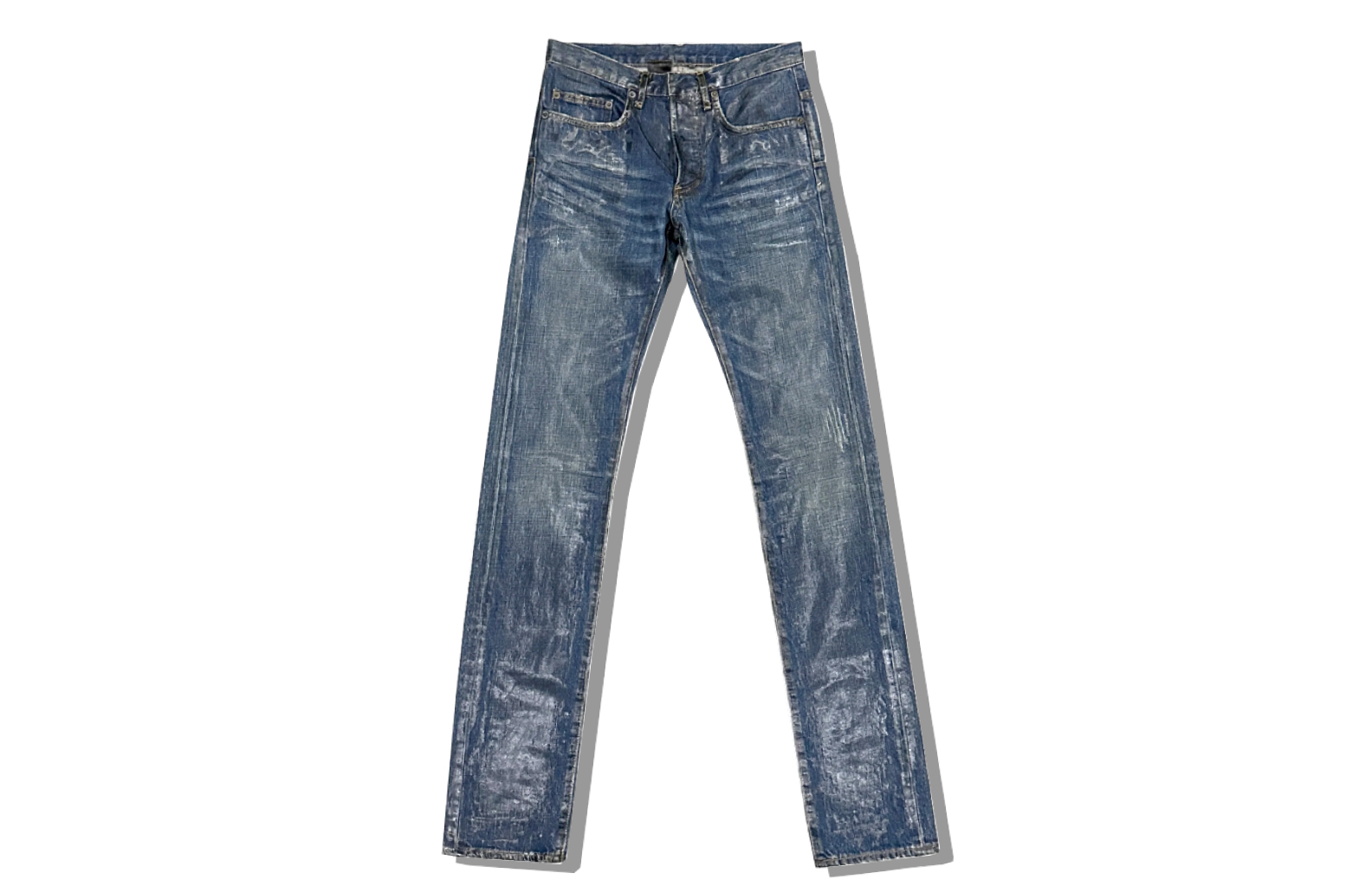 Dior Homme 08 'Luster' Wax Coated Denim Jeans Sz.26