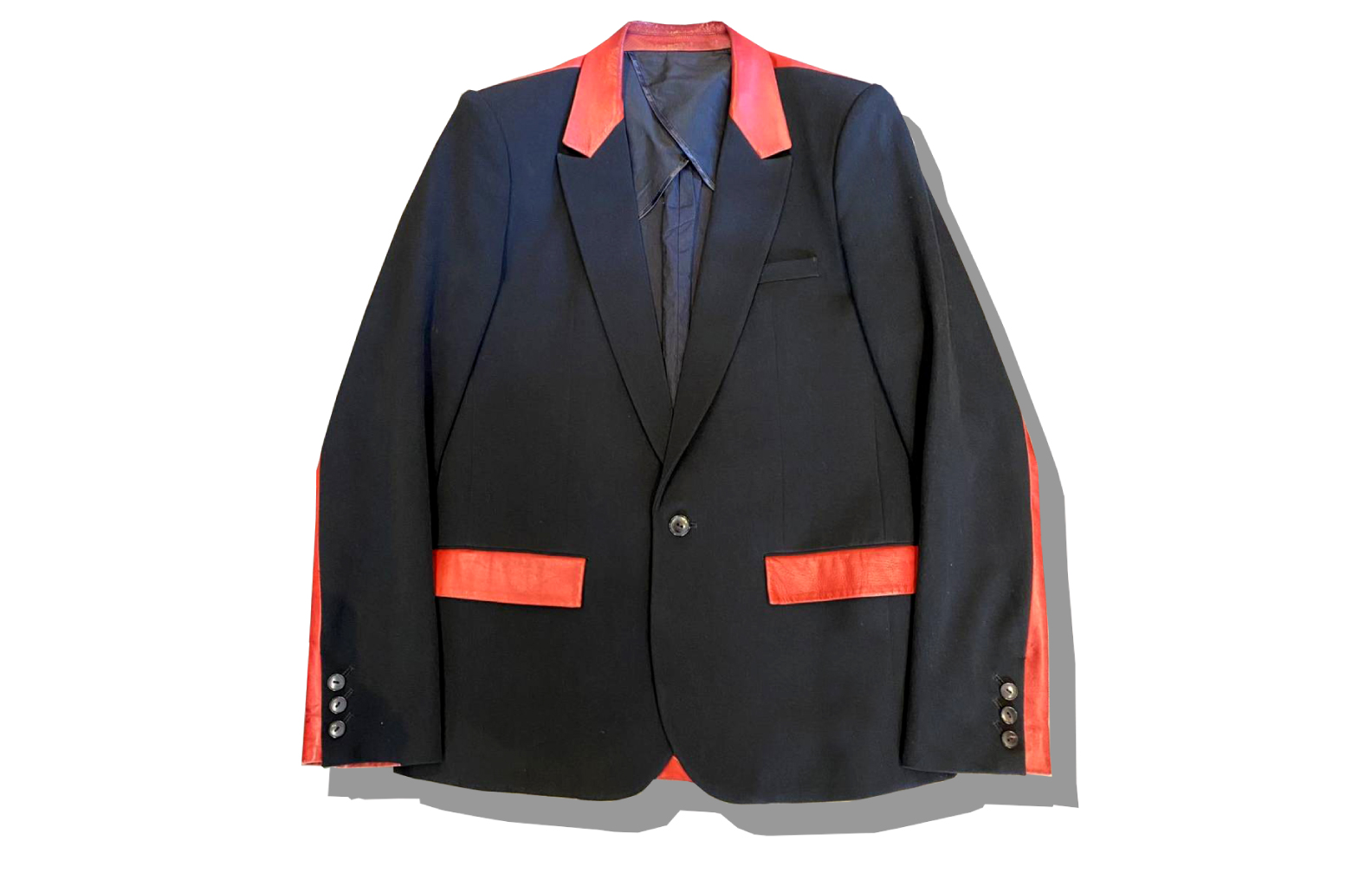 Number(N)ine Leather change 1B Tailed jacket 2006SS Guns N'Roses