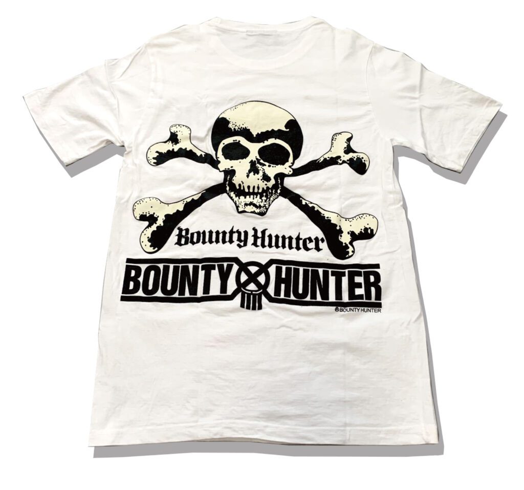 Bounty Hunter White Skull Tshirt Back