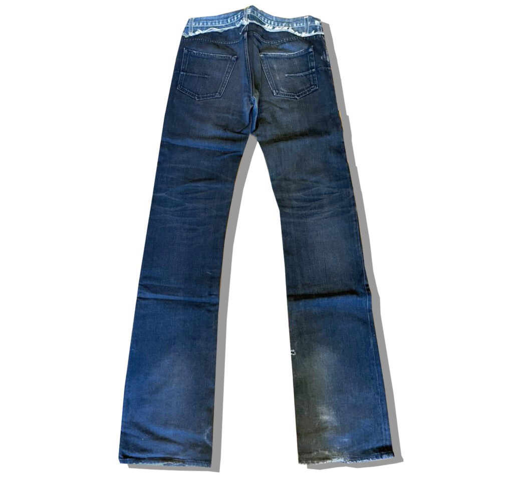 Dior Homme Docking Combine Denim Pants 2006AW Back