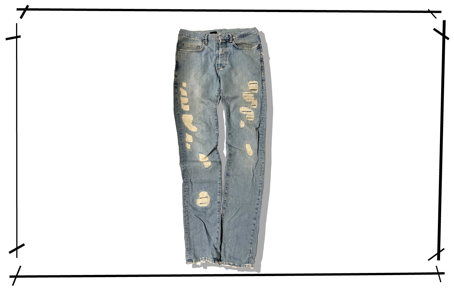 Dior Homme Crush Denim pants 2006SS MODS SKA 6EH1011474