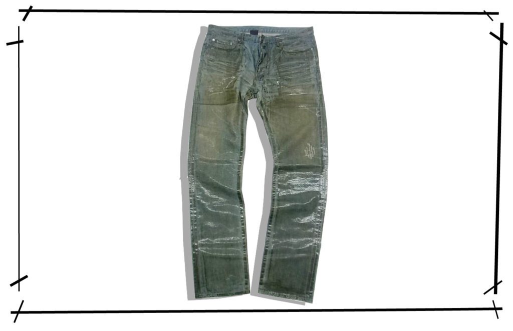 Dior Homme Denim Pants 4EH1018288 Strip 2004SS Front