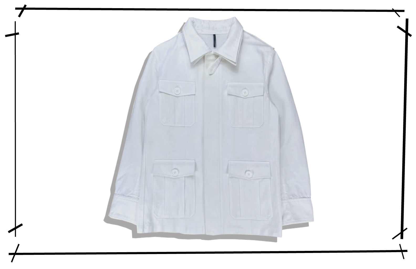 Dior Homme Double Collar Wolf Military Jacket 2005SS