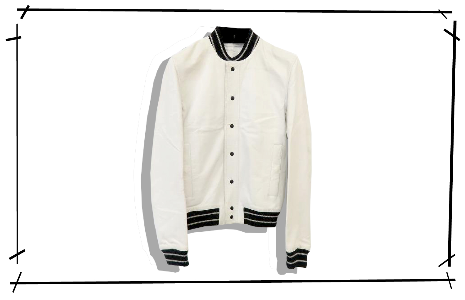 Dior homme Wolf Leather Stadium Jacket