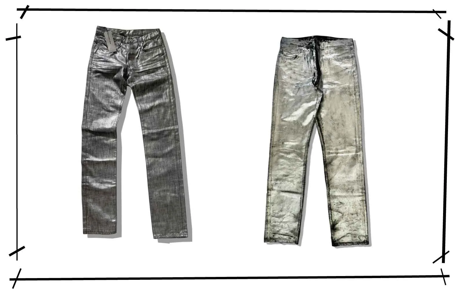 Maison Martin Margiela Metal Denim Pants Series 002
