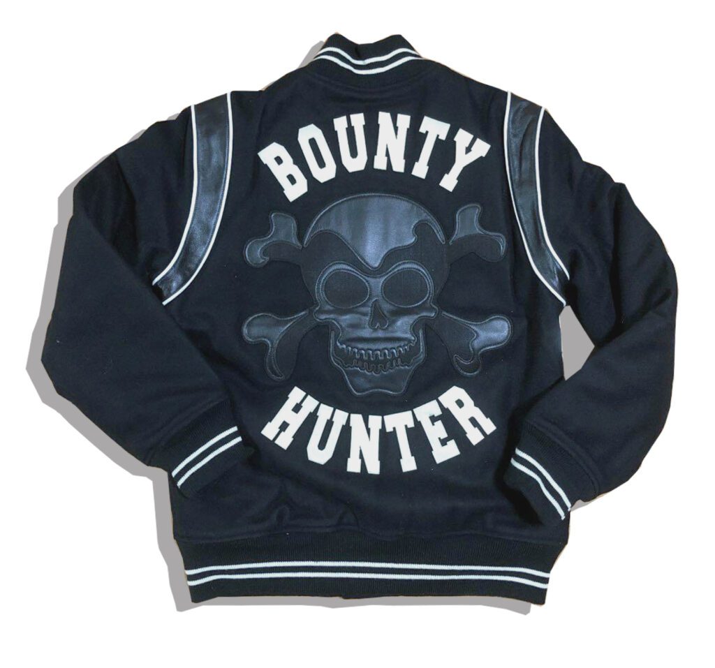 Bounty hunter SkULL Stadium Jacket Back