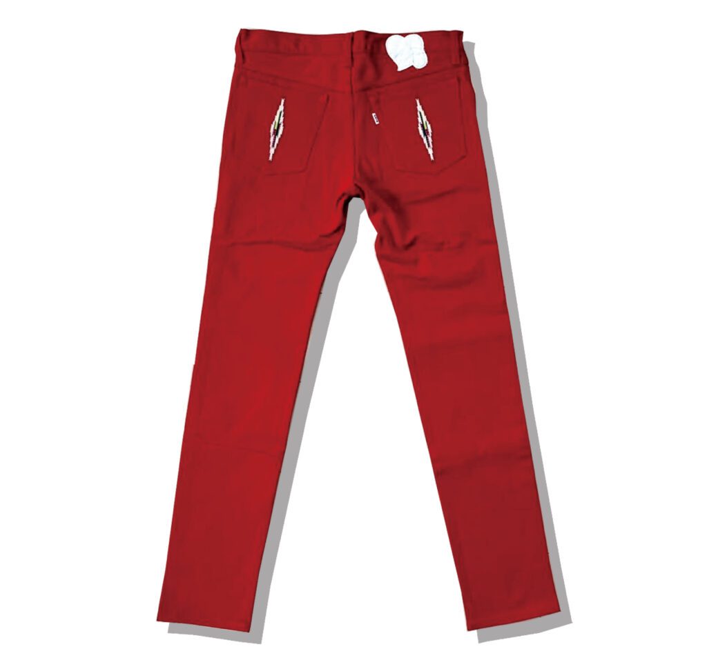 NUMBER (N)INE Ortega's Chimayo Red Pants Back 2005AW