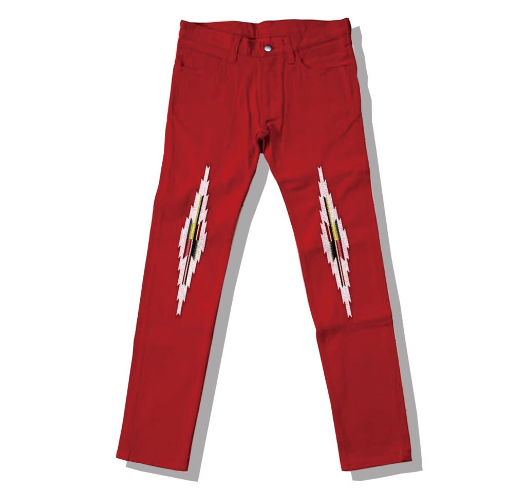 NUMBER (N)INE Ortega's Chimayo Red Pants Front 2005AW