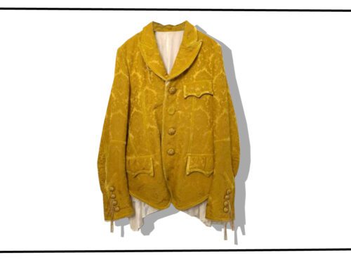 NUMBER (N)INE Curtain jacquard jacket Yellow 2009AW