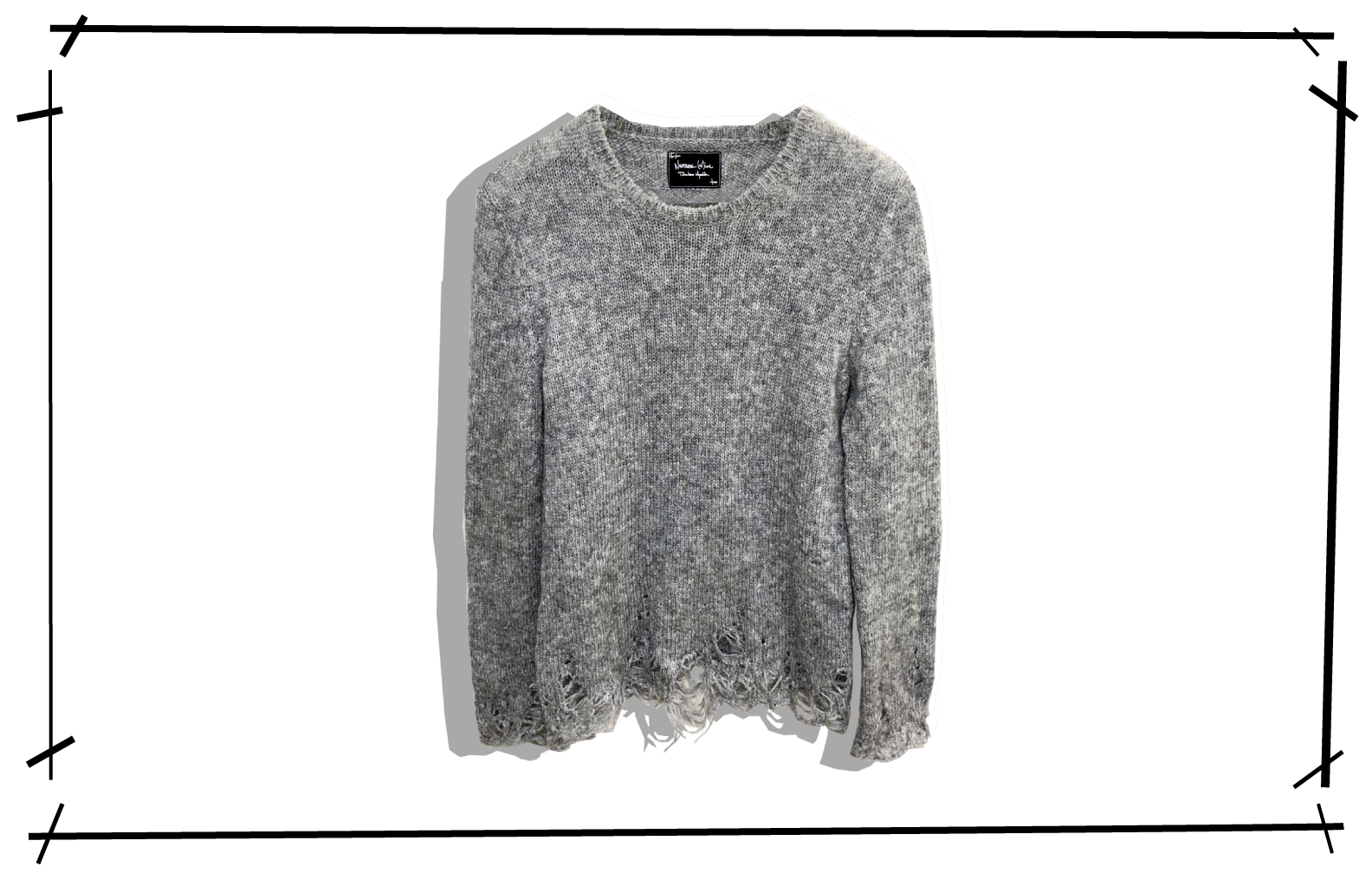 NUMBER (N)INE Mohair grunge knit 2009AW Front