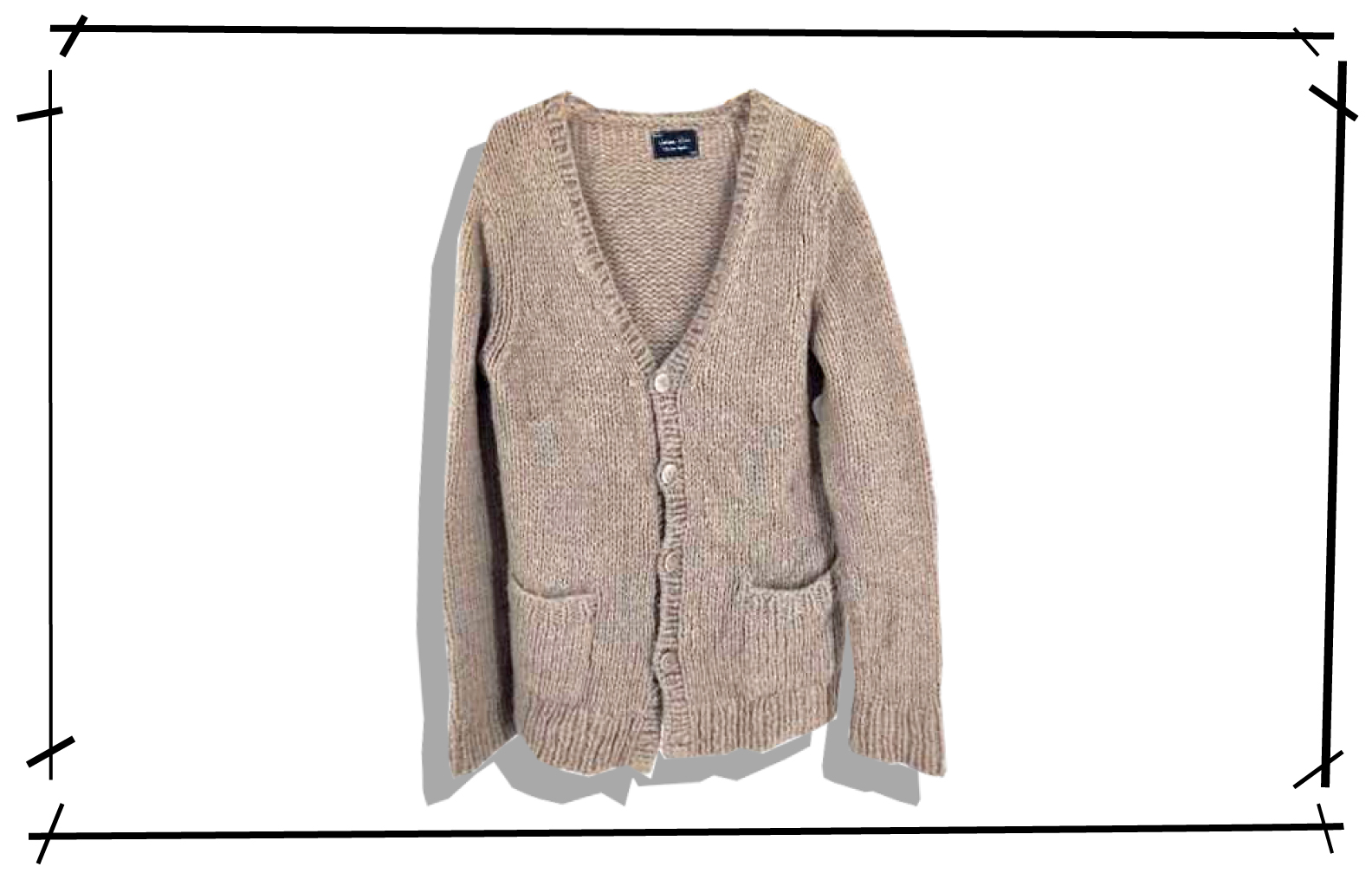 NUMBER NINE Wool Cardigan 2009AW A CLOSED FEELING