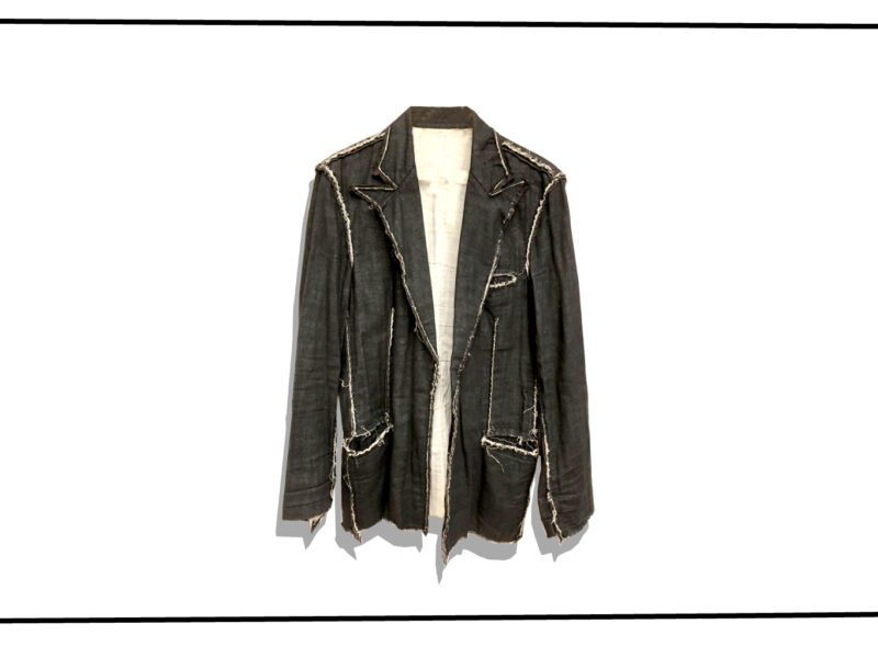 NUMBER (N)INE cut-off Tailed jacket Black Time 2001 Spring Summer Front