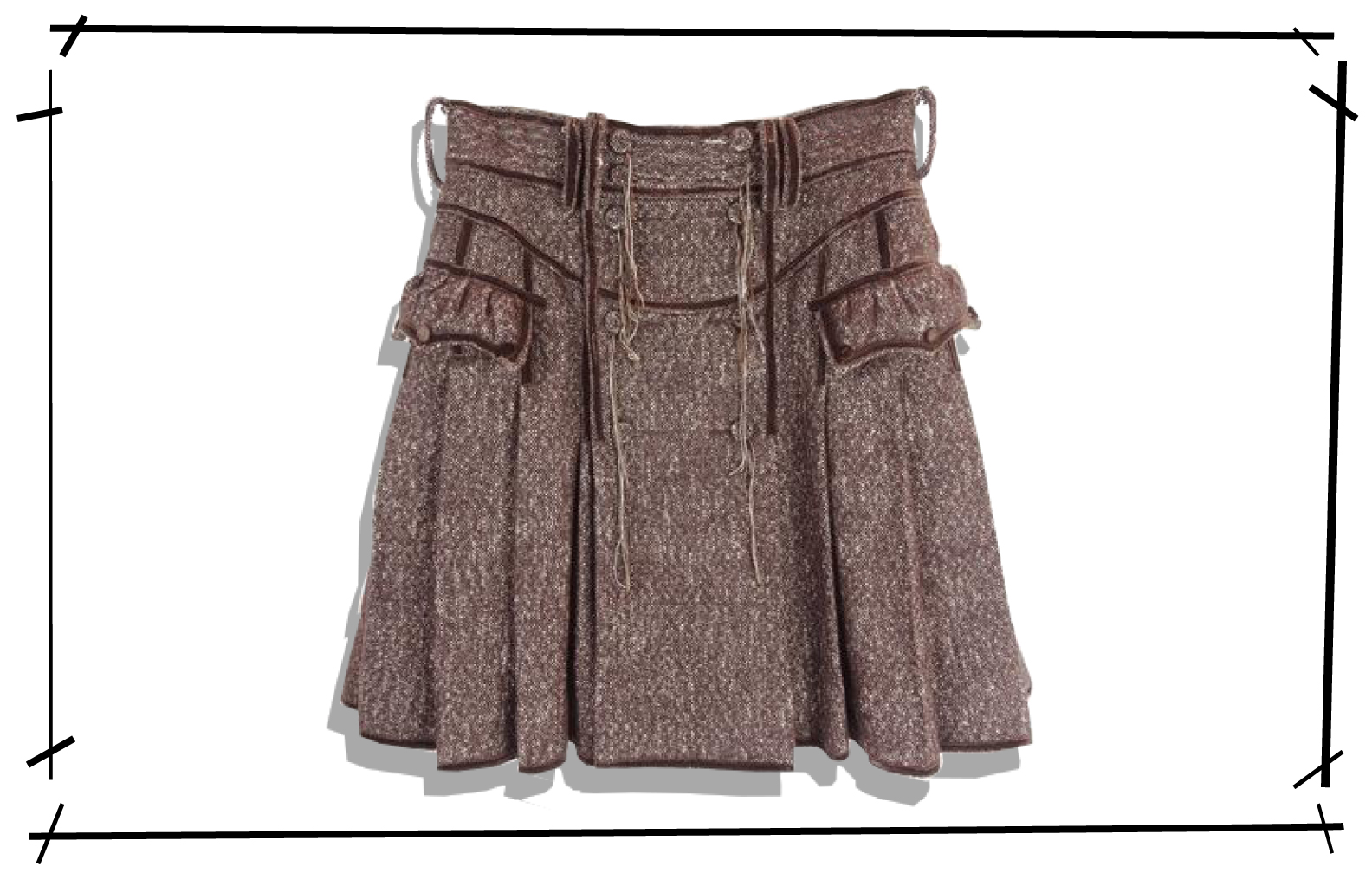 NUMBER (N)INE kilt Skirt LdNm0-m36203635671 2009AW Front