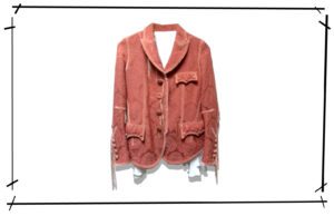 Number(N)ine Curtain jacquard Jacket Pink 4Button 2009AW Closed Feeling