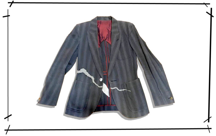 UNDERCOVER 2005SS But Beautiful II Crack Tailored jacket