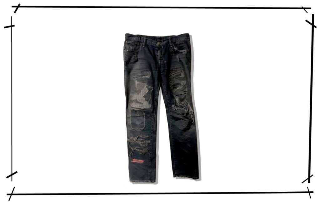 UNDERCOVER 2005ss But Beautiful II 60 Denim Pants Front