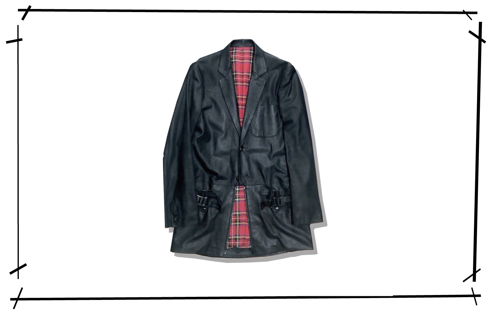 number nine Docking Leather tailored jacket 2005AW High street Front