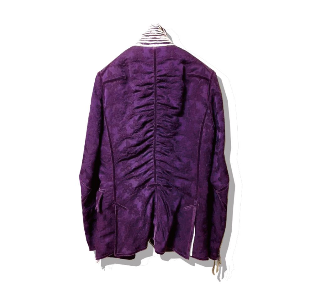 NUMBER (N)INE Curtain jacquard jacket Purple 2009AW Back