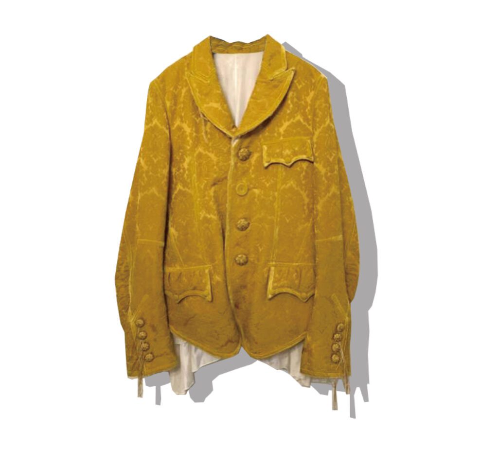 NUMBER (N)INE Curtain jacquard jacket Yellow 2009AW Front