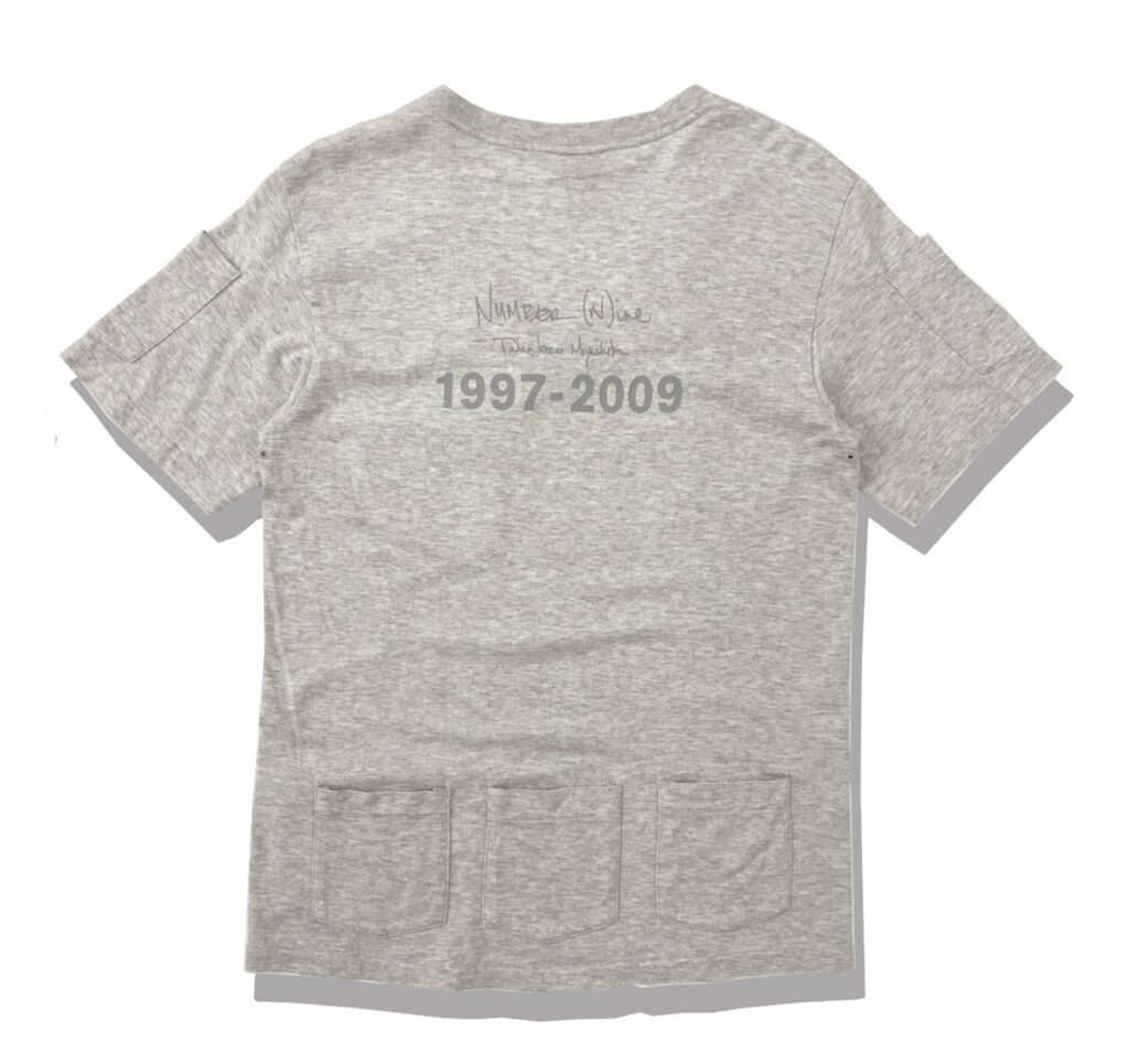 NUMBER (N)INE Last say good bye Tshirt 2009AW Back