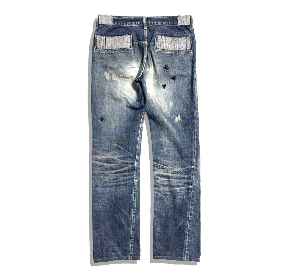 UNDERCOVER Bug Insect Denim Pants 2006AW Guruguru Back