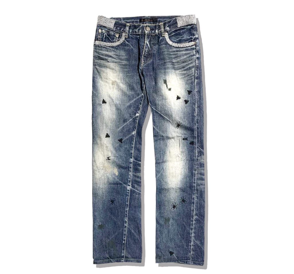 UNDERCOVER Bug Insect Denim Pants 2006AW Guruguru Front