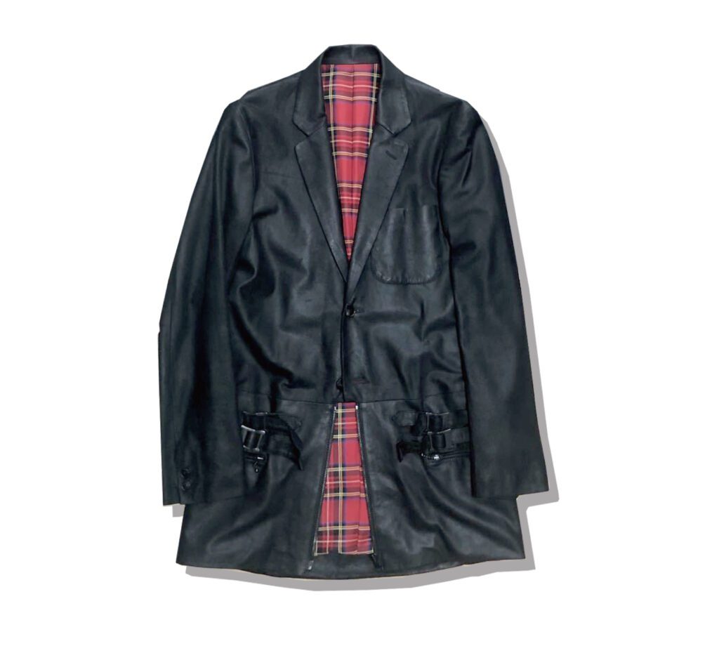 number nine Docking Leather tailored jacket 2005AW High street Front