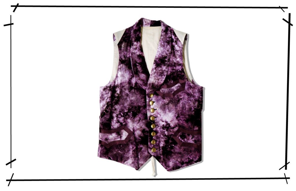 NUMBER (N)INE Velour Vest Puple 2009SS LONESOME HEROES