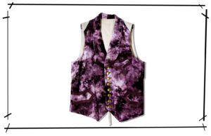 NUMBER (N)INE Velour Vest Puple 2009SS LONESOME HEROES