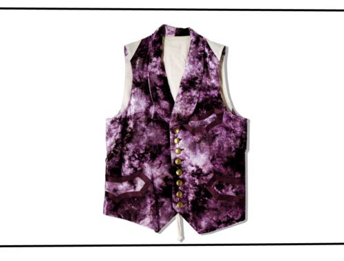 NUMBER (N)INE Velour Vest Puple 2009SS LONESOME HEROES