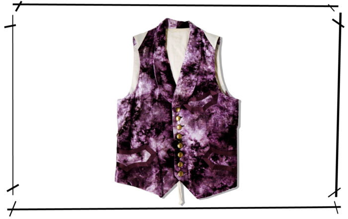 NUMBER (N)INE Velour Vest Puple 2009SS LONESOME HEROES