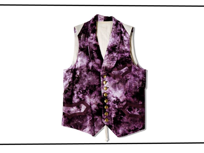 NUMBER (N)INE Velour Vest Puple 2009SS LONESOME HEROES