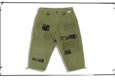 1584-1023 UNDERCOVER 2001SS CROPPED ARMY-PANTS (NUHAS-0200) Front