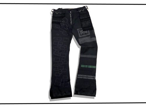 UNDERCOVER Crust Denim Pants Black SCAB 2003 Spring Summer Front