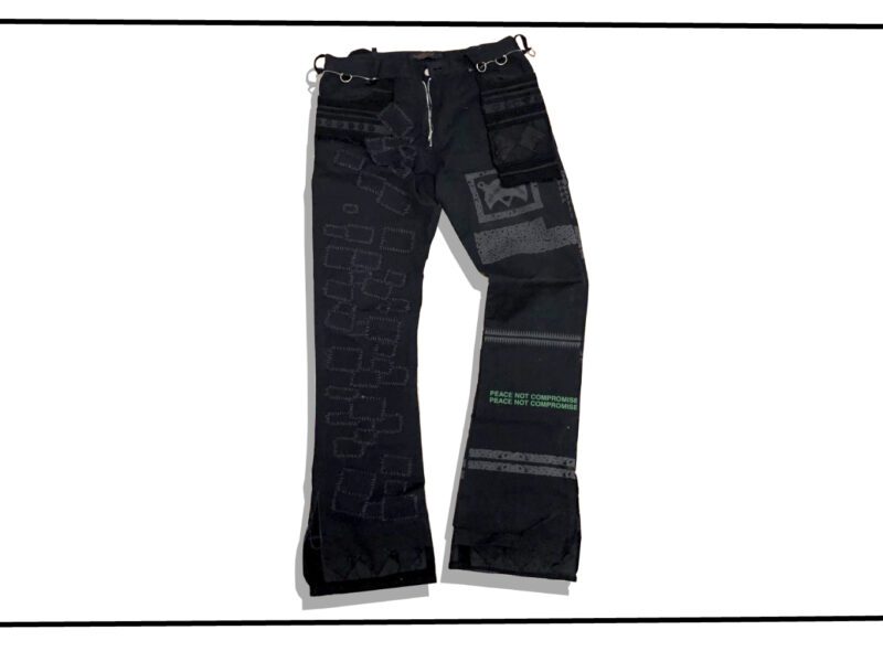 UNDERCOVER Crust Denim Pants Black SCAB 2003 Spring Summer Front