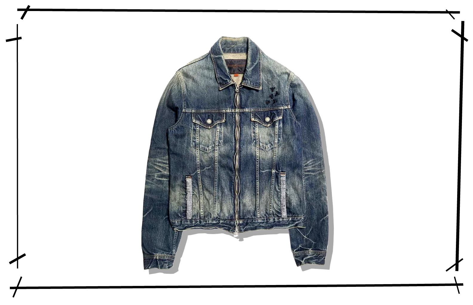 1584-1023 Undercoverism Bug insect Denim Jacket Guru Guru 2006aw