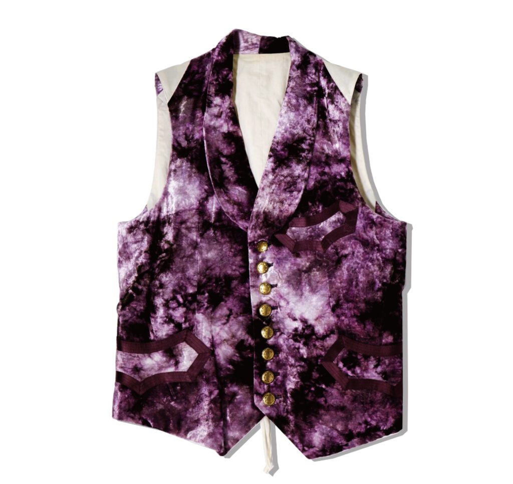 NUMBER (N)INE Velour Vest Puple 2009SS LONESOME HEROES Front