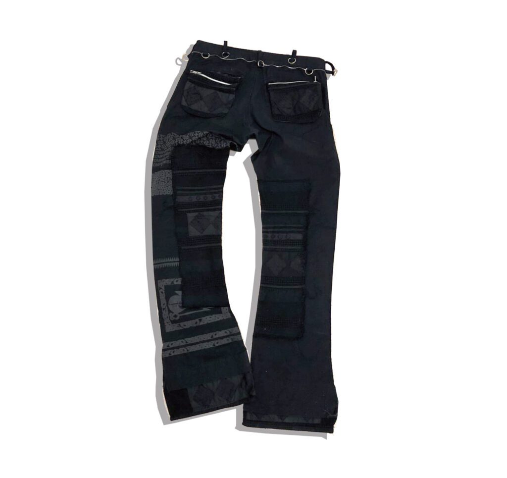 UNDERCOVER Crust Denim Pants Black SCAB 2003 Spring Summer Back