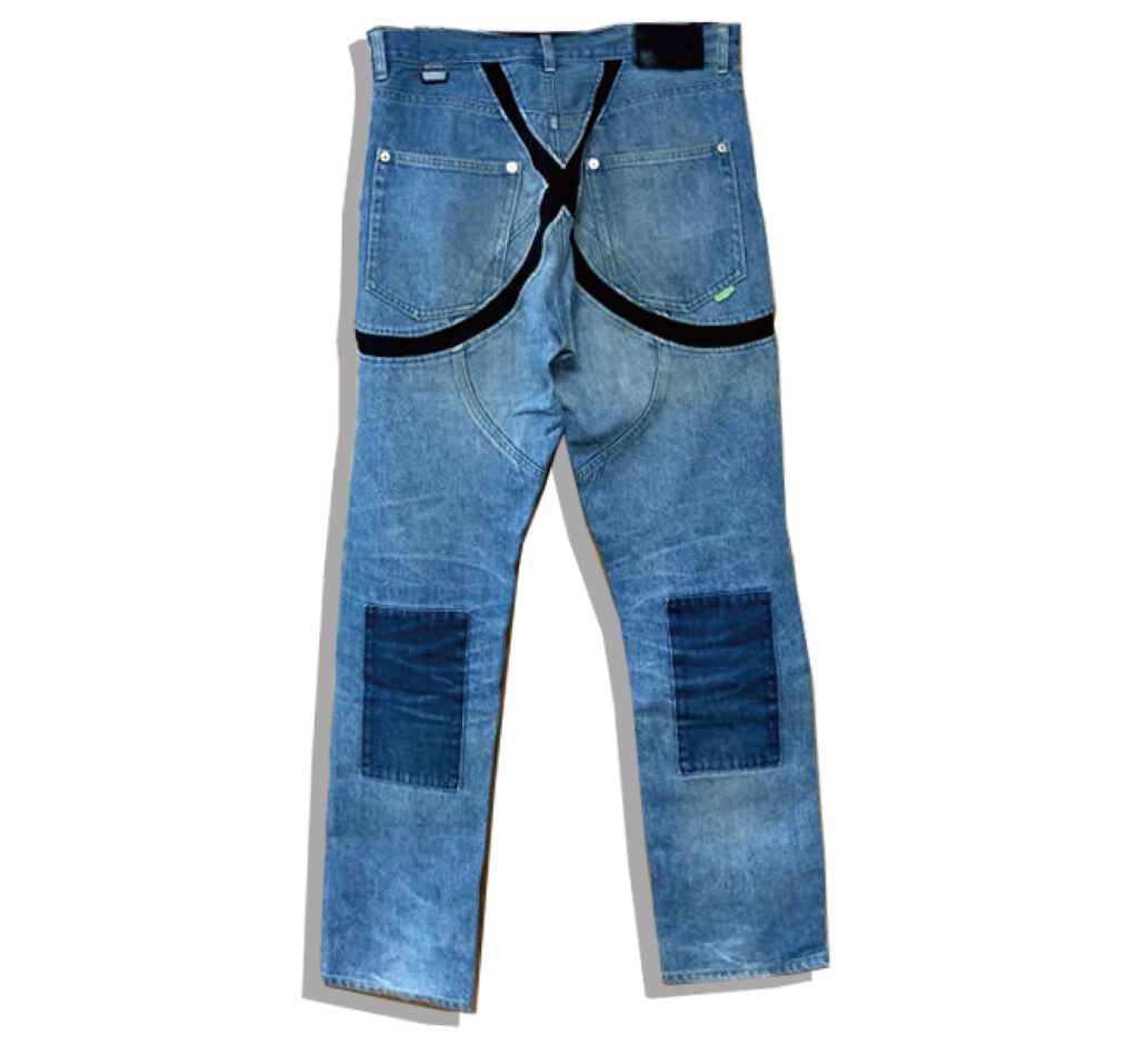 UNDERCOVER suspender denim pants 2001 Spring Summer Back